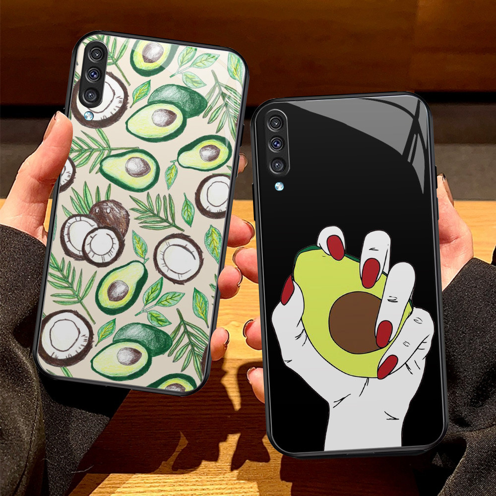 SAMSUNG O-57 Avocado Glass HDสําหรับSamsungหมายเหตุA7 A70S A50 A70 M30 10 M30S M21 Plus Pro
