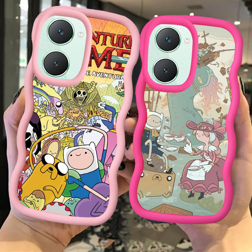 MERAH Z-4 Adventure Time Red Black Pink Casing สําหรับ VIVO Y18E Y18i Y28 Y03 Y03t Y28E Y18 Y28S 5G