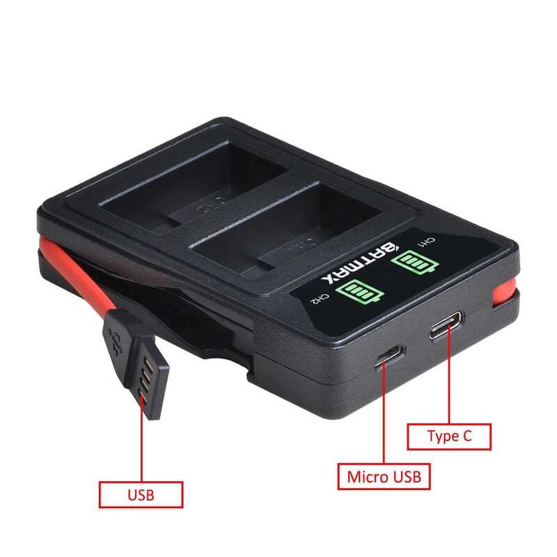 ❃ 2แพ็ค Dmw-Blc12,Blc12e,Blc12pp,Blc12แบตเตอรี่ + Dual Charger/สาย USB สำหรับ  Lumix ❃