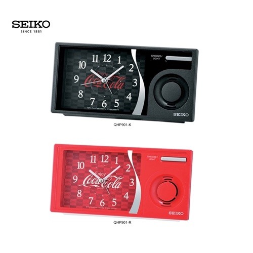 ♞SEIKO นาฬิกาปลุก The COCA-COLA© collection รุ่น QHP901, QHP901K, QHP901R mnb