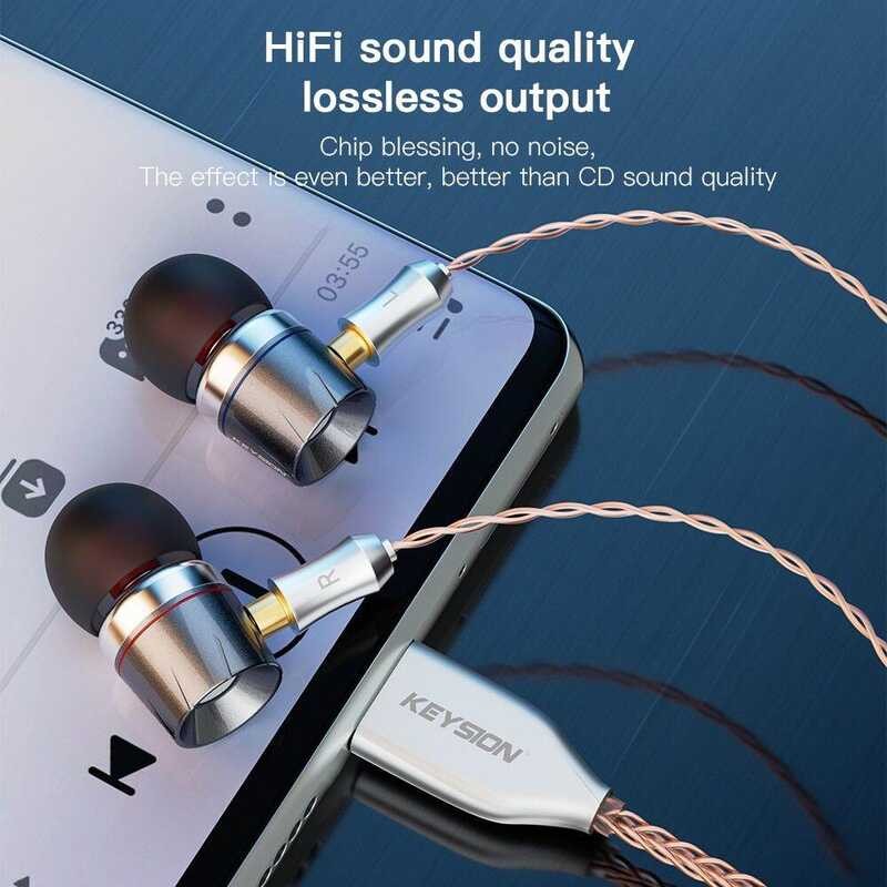 ❤ KEYSION สายหูฟังโทรศัพท์ไปเป็น MMCX พิมพ์-C Dsd128ถอดรหัส