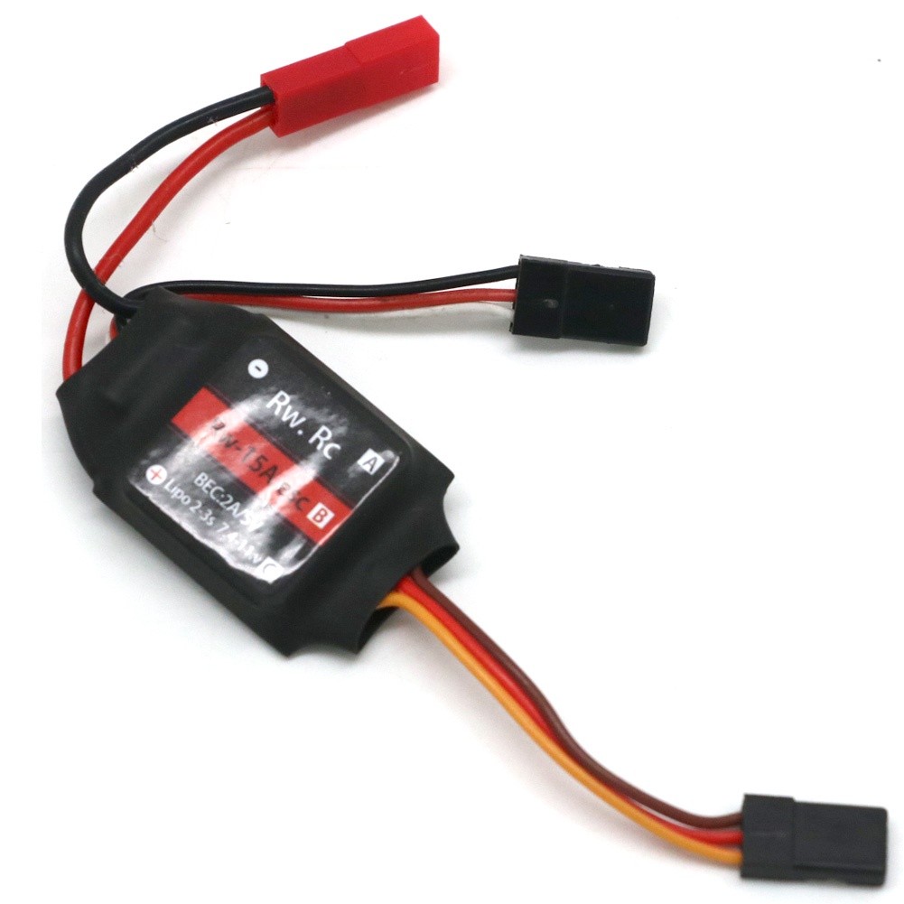 ในสต็อก 1pcs RW.RC 15A 2-3S 15A-23A ตัวควบคุมความเร็ว ESC แบบไม่มีแปรงพร้อม 5V 2A BEC สําหรับ K989 1