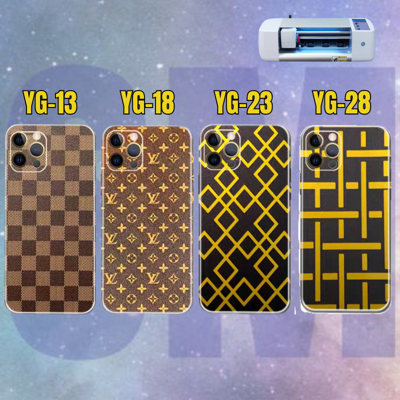 LV OnePlus 5 5T 6 6T 7 7T 8 8T 9 9R 10 Pro 10T 11 12 12R 13 5G 3M สีดําโกลเด้นยี่ห้อปกหลังสติกเกอร์L