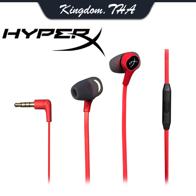 KDT HyperX Cloud Earbuds Gaming Headset Red หูฟัง หูฟังเกมมิ่ง ชุดหูฟังแบบมีสาย Hyperx Cloud EarBud