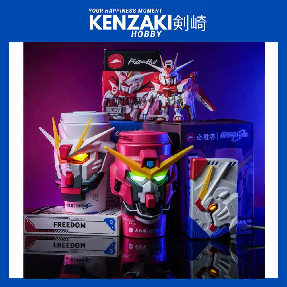 PIZZA HUT X GUNDAM SEED FREEDOM ถ้วยพิเศษที่จํากัดและพลังธุรกิจ JUSTICE