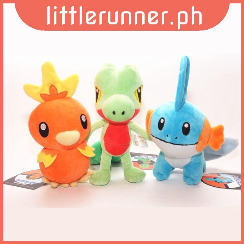 Torchiic Treecko Mudkip ตุ๊กตาตุ๊กตาใหม่ Pokemo ตุ๊กตาของเล่นศูนย์ตุ๊กตา