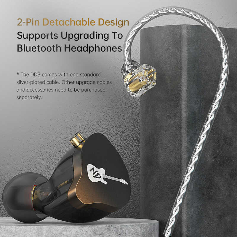❤ ND หูฟังมอนิเตอร์อินเอียร์ Hi-Fi แบบปรับ Dd3ได้,หูฟัง