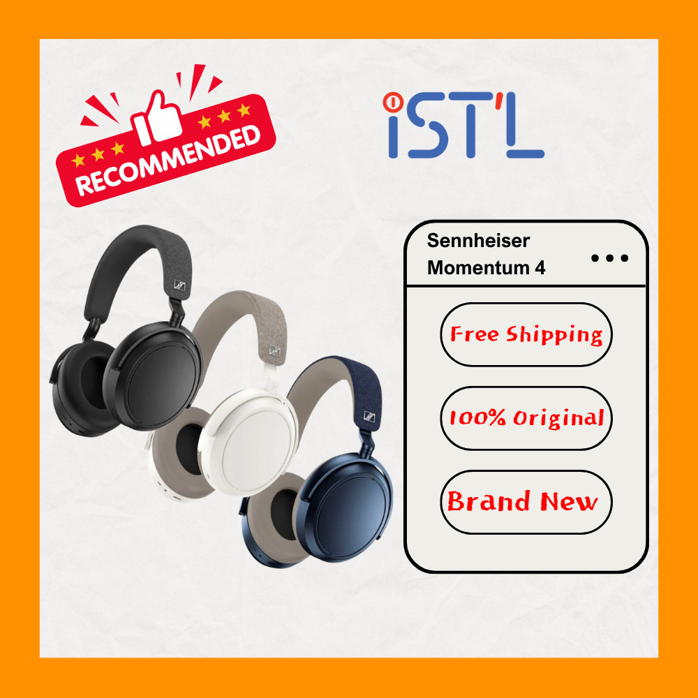 Sennheiser Momentum 4 Wireless หูฟังไร้สายแบบครอบหู สีดำ, ขาว