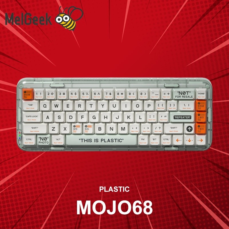 คีย์บอร์ด Melgeek Mojo68 Plastic (ภาษาอังกฤษ) ประกันศูนย์ 1 ปี