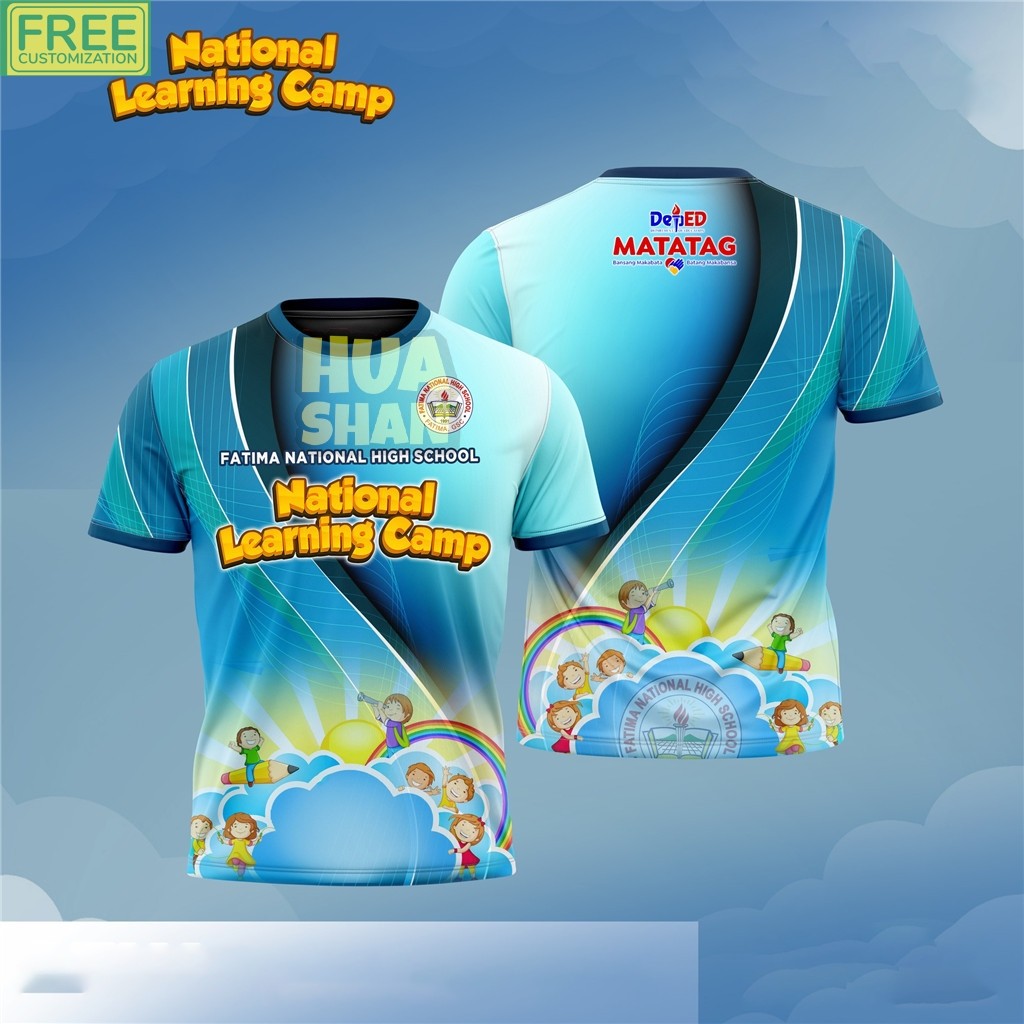 2025 PHILIPINES NATIONAL LEARNING CAMP FULL SUBLIMATION TSHIRT สําหรับผู้ชายและผู้หญิง