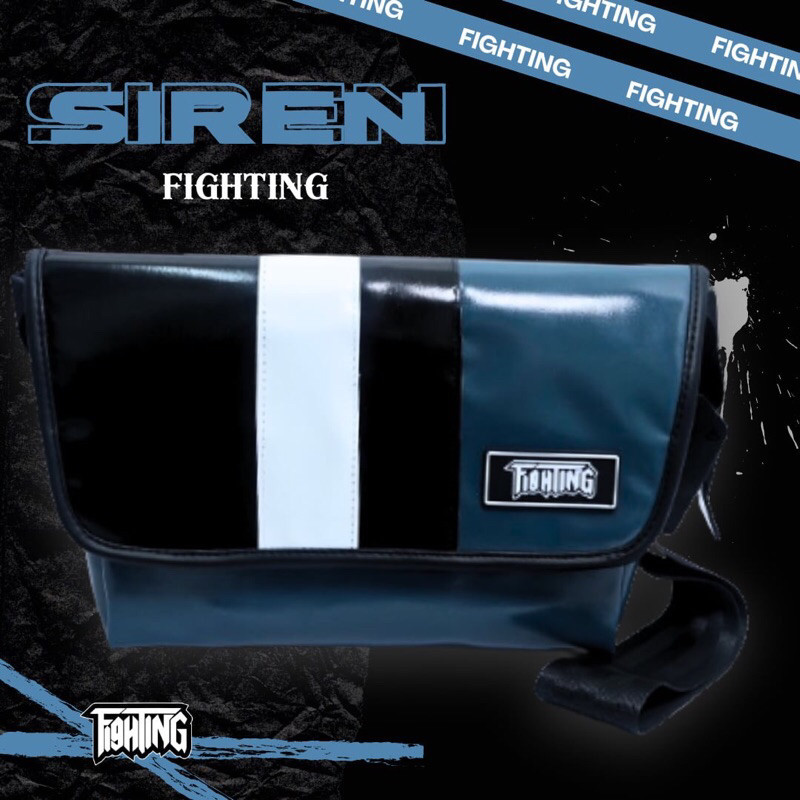 ♞,FIGHTING SIREN กระเป๋าผ้าใบ Handmade แม่เหล็ก 12  frty SFH