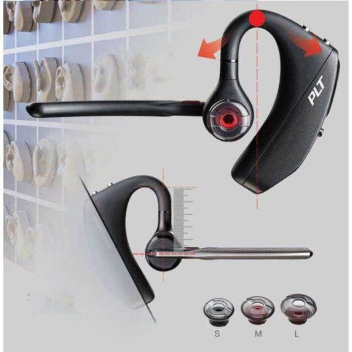 ❤ Plantronics VOYAGER 5200ชุดหูฟังบลูทูธหูตะขอรถเสียงยกเลิกช