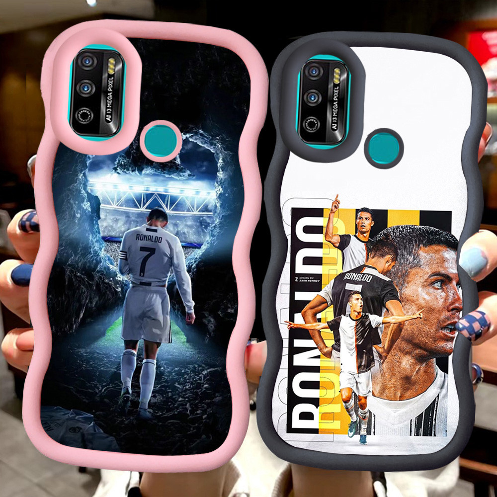 MERAH Z-9 Cristiano Ronaldo Red Black Pink Casing สําหรับ Infinix Smart HOT 6 5 11 10 9 Play Lite