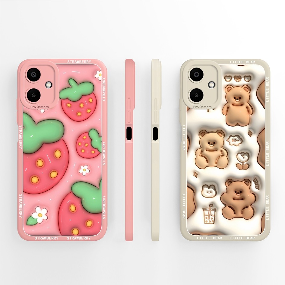 สําหรับ Samsung Galaxy A06 F06 M06 M16 F16 5G 4G เคสโทรศัพท์แฟชั่นรูปแบบ Anti Slip ป้องกันสําหรับ Sa