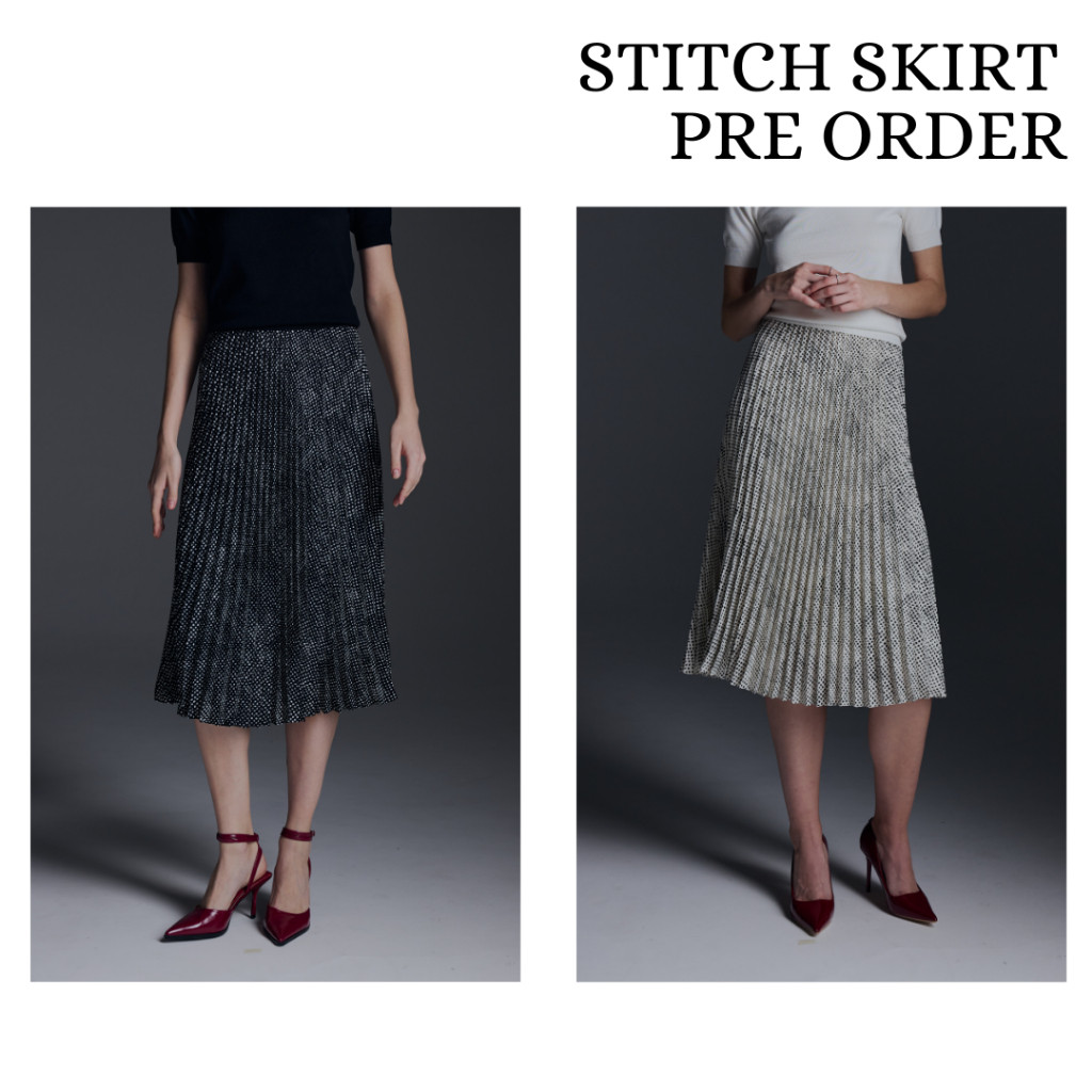 [PRE OEDER] MAVE กระโปรง รุ่น Stitch skirt สี Black neutron พร้อมส่ง 27 Dec