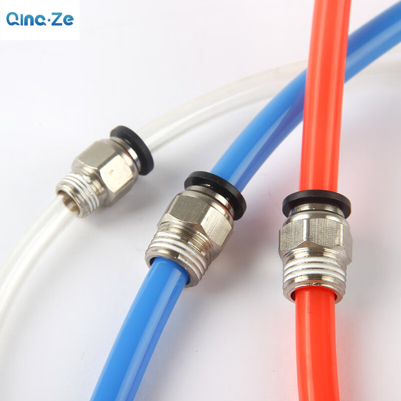 Air Pneumatic Joint 3D เครื่องพิมพ์ระยะไกล Feeding Inlet อุปกรณ์ท่อตรงผ่าน PC4-01 Quick-penetrating Trachea Joint PC4-M6