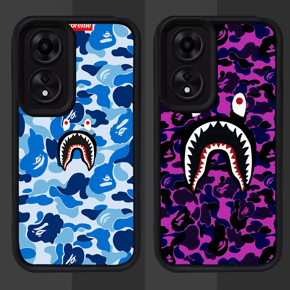 R-6 Bape Shark OPPO A17 Realme C55 A17K A58 A38 N55 A18 A60 5G Case