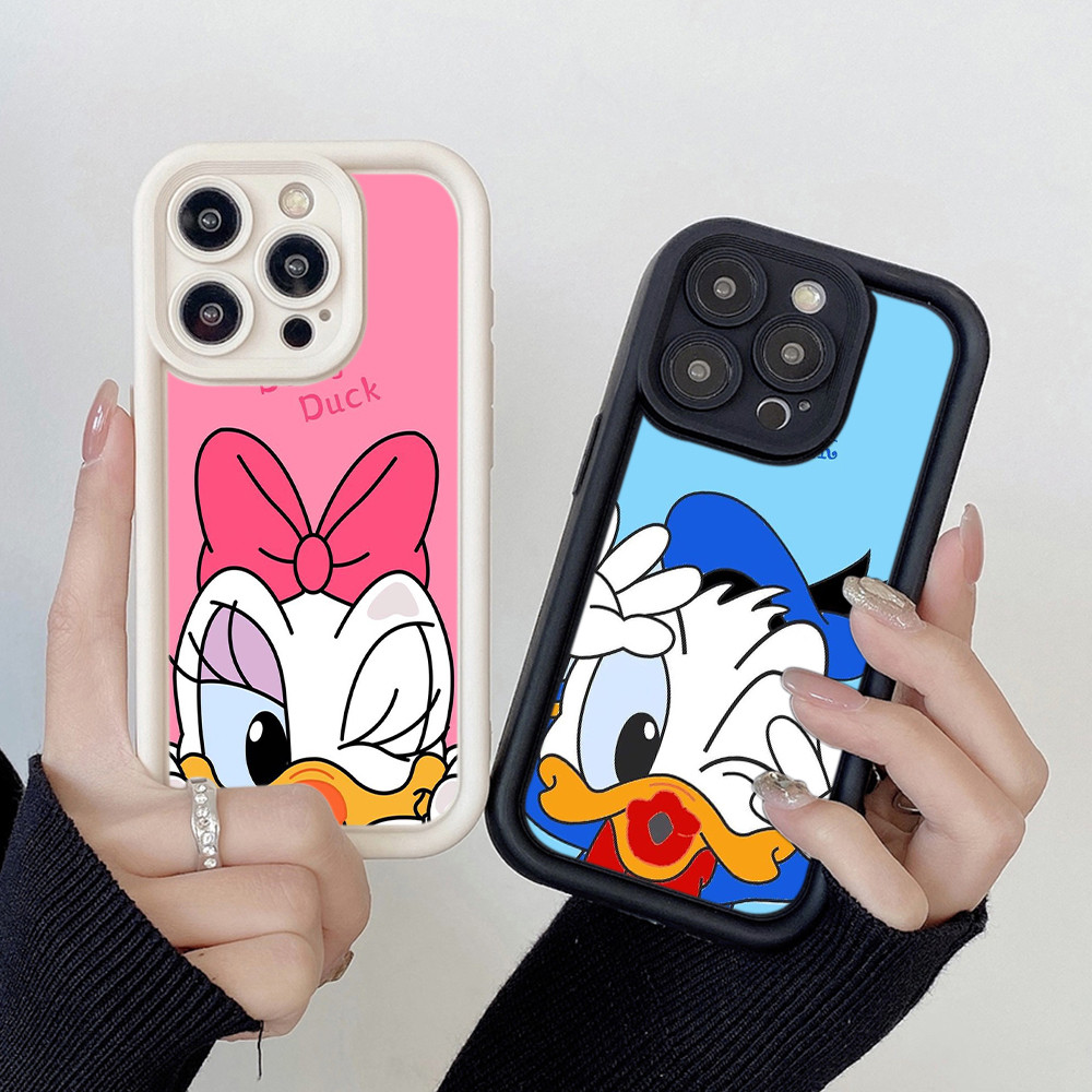 สำหรับ for iPhone 11 12 Pro Max เคสโทรศัพท์มือถือ ดวงตานางฟ้า กรณี AB17 Daisy Duck Donald Duck