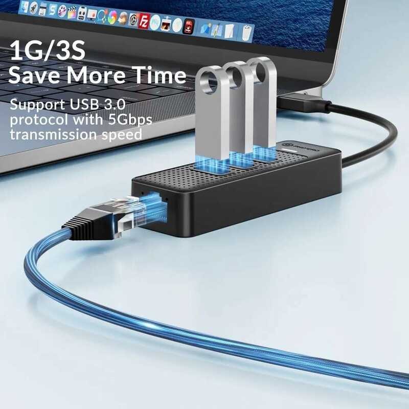 ▥ 【Vip022】Phixero 3.0ฮับ2500mbps Ethernet พร้อม Rj45ตัวแยก USB