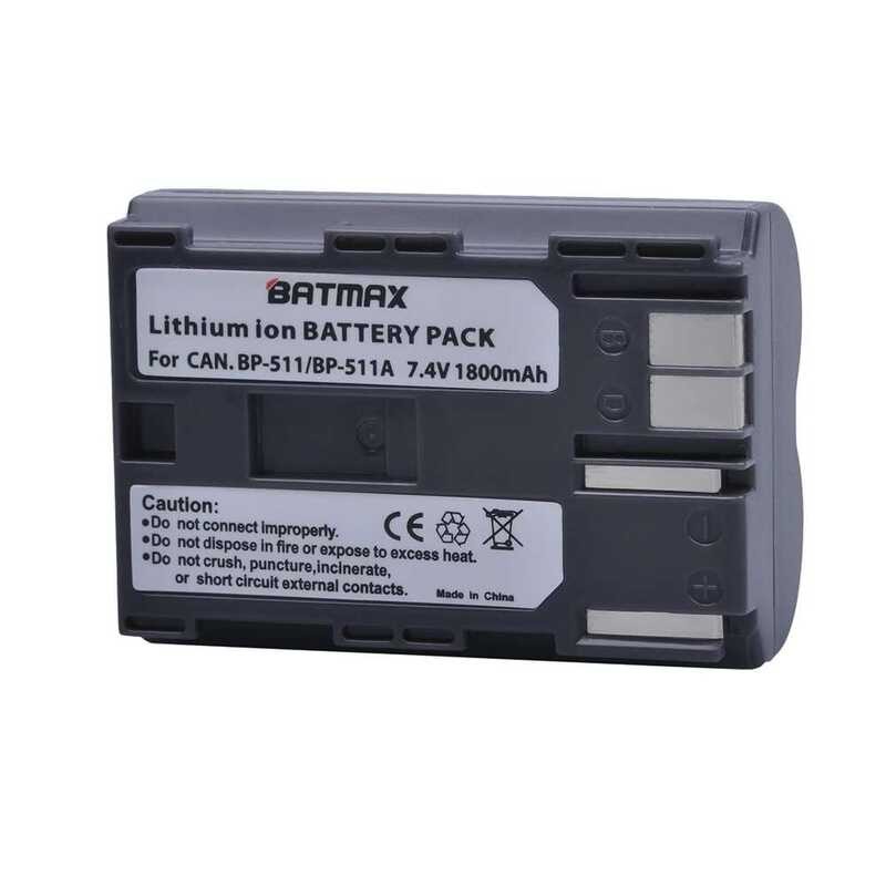 ▥ Bp-511แบตเตอรี่ Bp-511A Bp511 Bp511a + LCD USB Charger สำหรับ Canon G6 G5 G3 G2 G1 EOS 300D 5