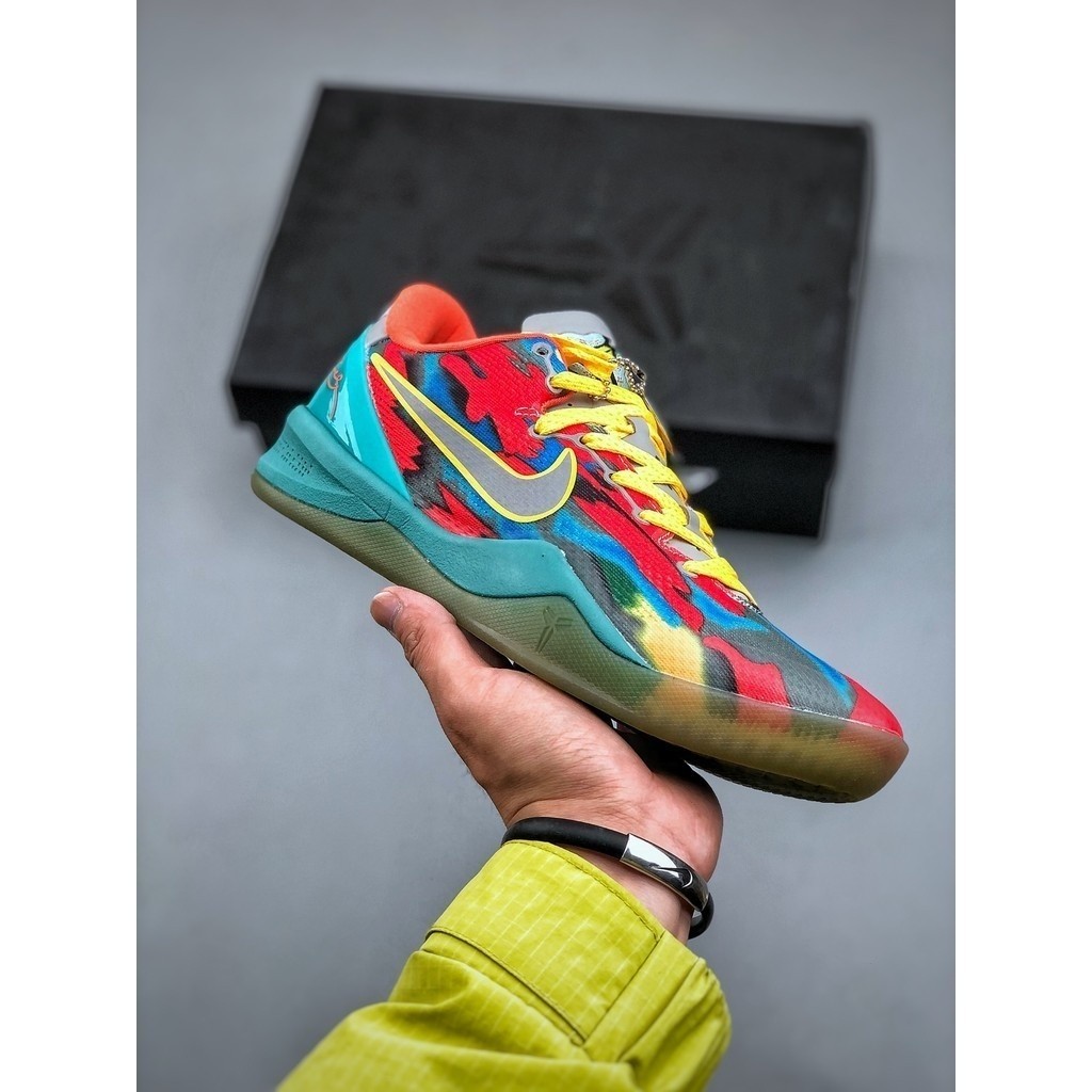 2024 Nike Kobe 8สิ่งที่ Kobe AIR ZOOM รองเท้าบาสเก็ตบอลกันลื่นคุณภาพสูงดูดซับแรงกระแทกของแท้รองเท้า