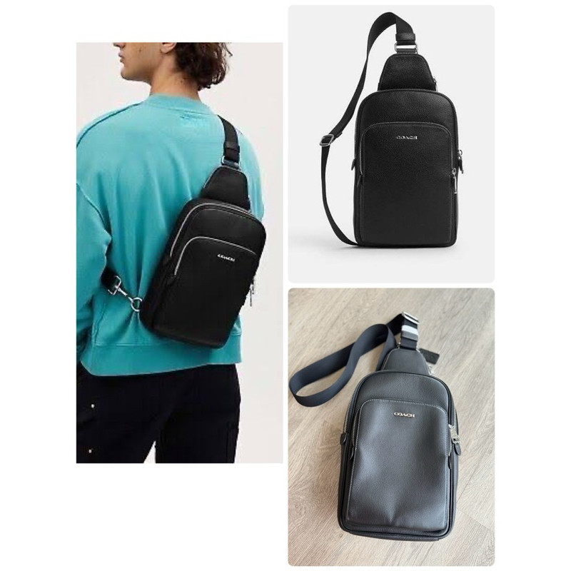 กระเป๋าเป้ คาดหลัง COACH ETHAN PACK CQ996 8 นิ้ว หนังสีดำ