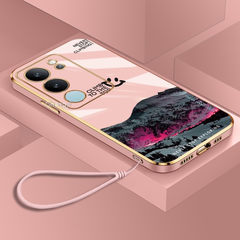 Softcase สําหรับ VIVO V23 V2318A V23E V25 V25E V27 PRO V27E V29 V29E V30 PRO V30E V40 5G ศิลปะ Snowy