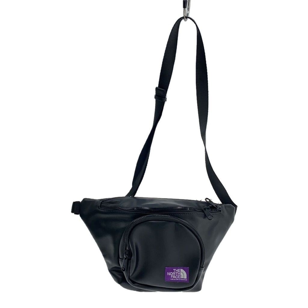 Wai nanamica AMICA waist bag leather faux fur black NN7055N Direct from Japan Secondhand