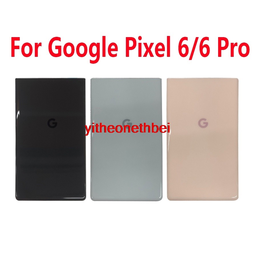 Bei- สําหรับ Google Pixel 6 ฝาหลังแบตเตอรี่ด้านหลังกระจกสําหรับ Googel Pixel 6 Pro ฝาครอบแบตเตอรี่