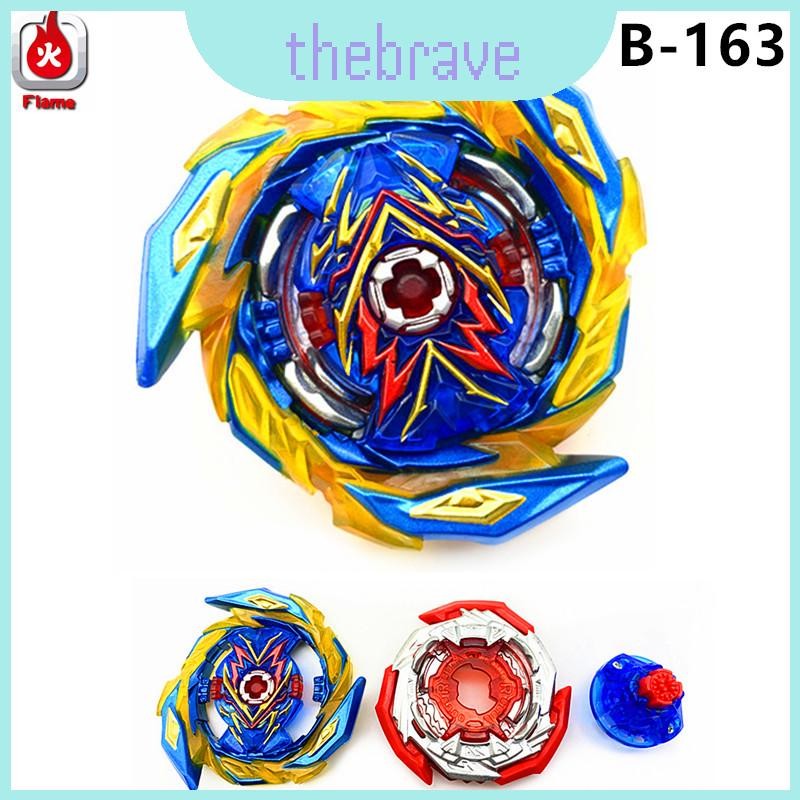 B-163 Burst Beyblade Superking Booster Brave Valkyrie Ev 2a Vibrant Blue Gold Design สําหรับการต่อสู้ภาษาอังกฤษ