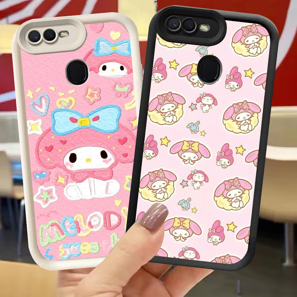 XI43 Melody ปลอกสําหรับ OPPO A12s A3S A12 A11K F9 F7 A12E A5S A1K A5 A7 Pro สีดําสีขาว