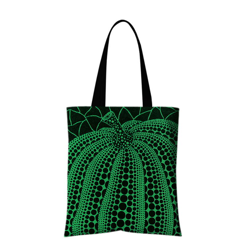 {IDEOPEAR} Yayoi Kusama Pumpkin Pattern Interpretation Canvas Bag Artist Co-Branded Merchandise One