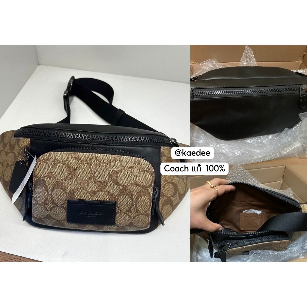 พร้อมส่ง Coach แท้ % กระเป๋าคาดอก Coach