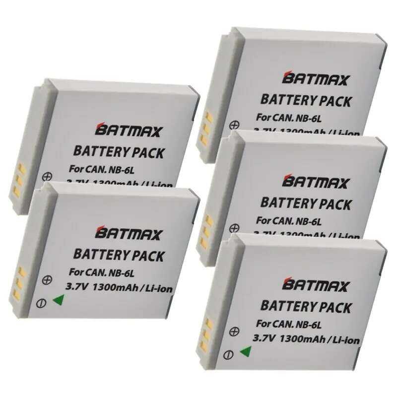 ❃ ขายส่ง 5-Pack Nb6l Nb-6Lh Nb-6L แบตเตอรี่แบบดิจิตอลสำหรับ Canon Sx520 HS Sx530 Sx600 Sx610 Sx ❃