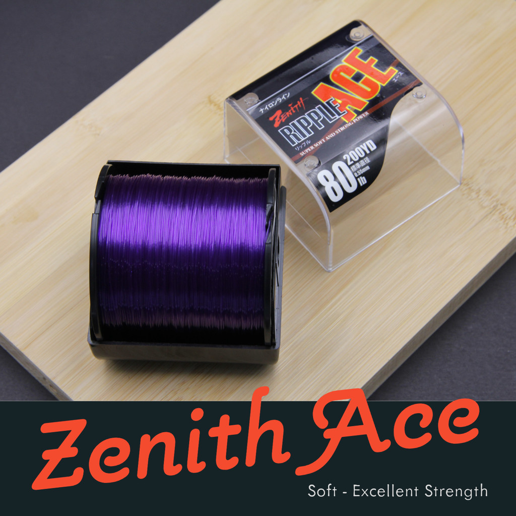 ZENITH RIPPLE ACE Fishing ROPE สายตกปลาไนลอน สีม่วงแข็งแรง สายตกปลาละเอียด