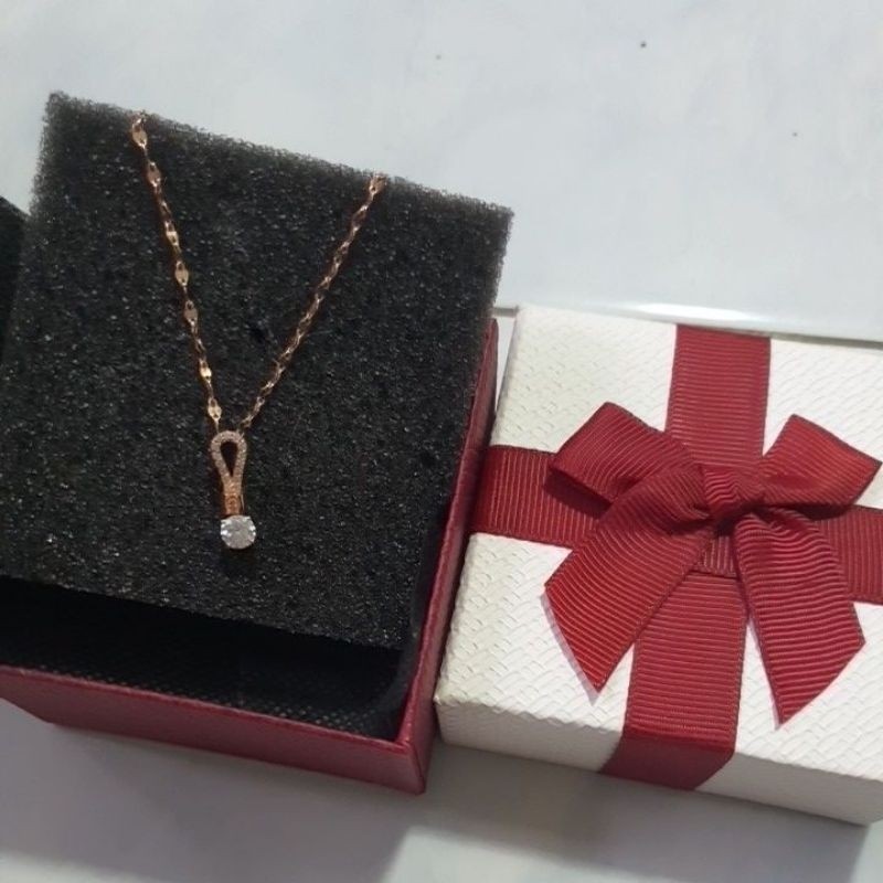 สร้อยคอ พิ้งค์โกลด์ 14 k