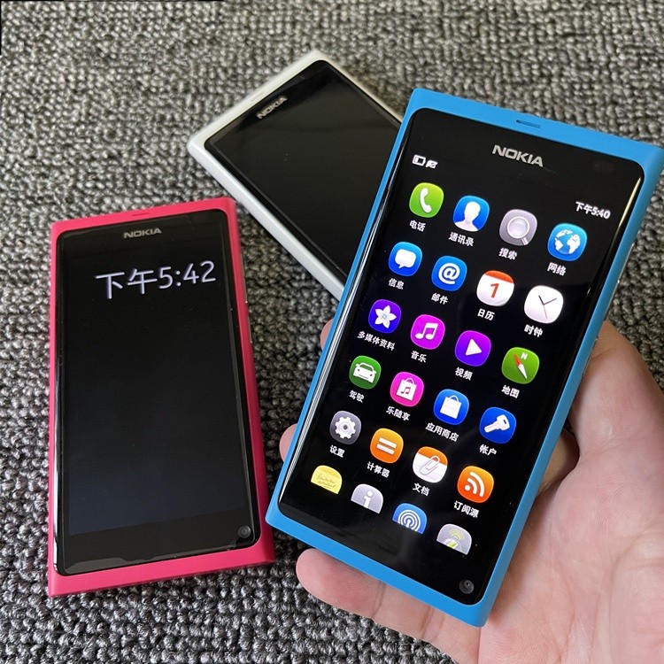 ในสต็อก Nokia n9 n9-00 GPS WIFI 3G GSM 8 MP กล้อง 16GB ROM 1GB RAM ปลดล็อค n9 โทรศัพท์จัดส่งฟรี