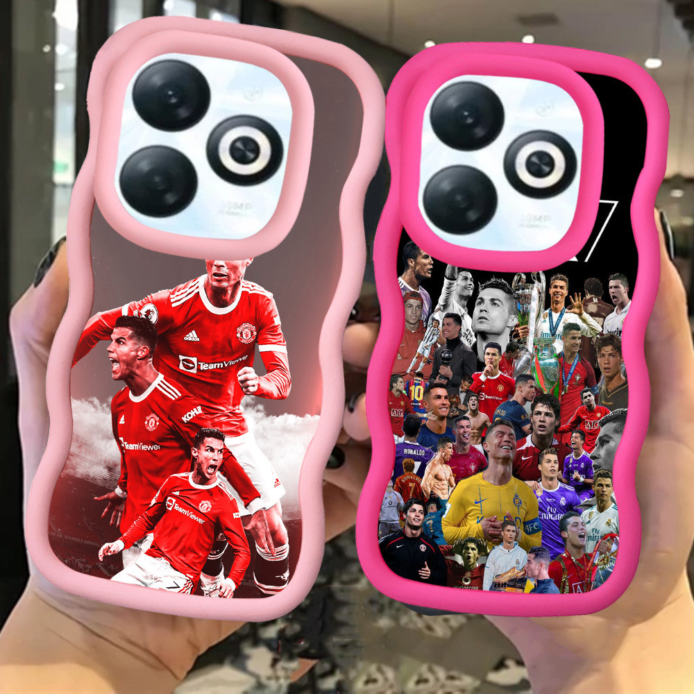 MERAH Z-67 CR7 Ronaldo Red Black Pink Casing สําหรับ Infinix ITEL P55 Smart 8 Pro Plus