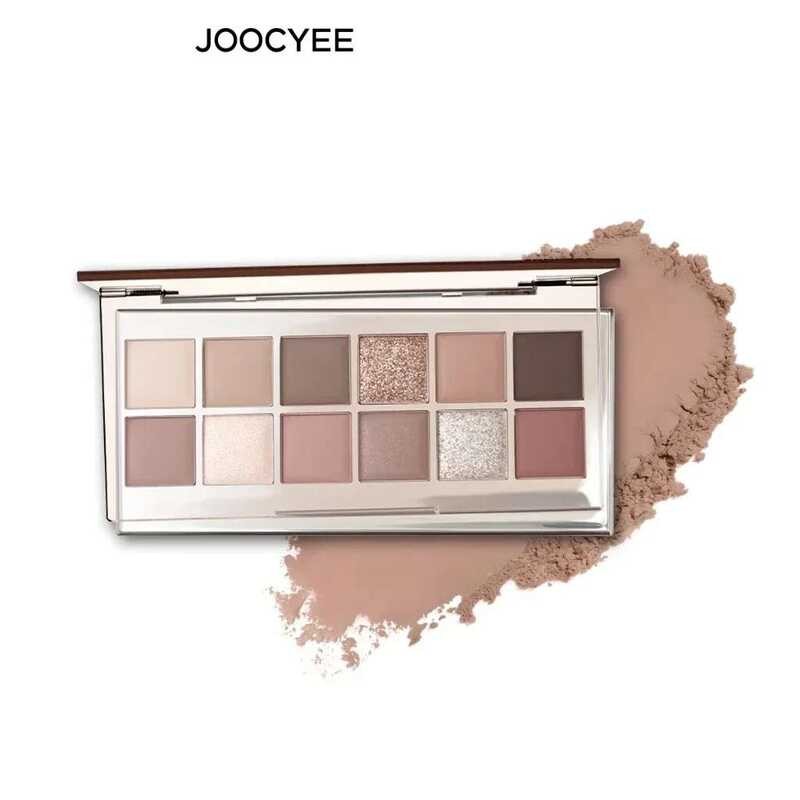 ▥ JOOCYEE 12 Shades Eyeshadow Palette ยาวนาน Beautiful Matte Shimmer Glitter เครื่องสําอางผู้หญ