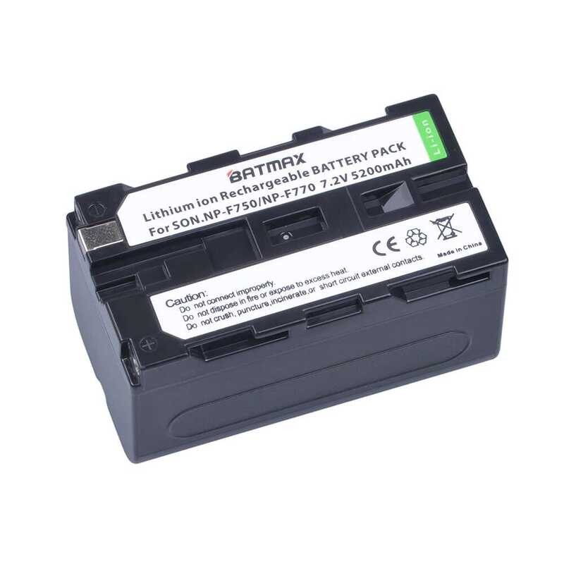 ▥ 5200 Mah 1 PC Np-F750 Npf750 F750 F730 F770 แบตเตอรี่สําหรับ Sony NP F960 F970 Np-F770 F550 C
