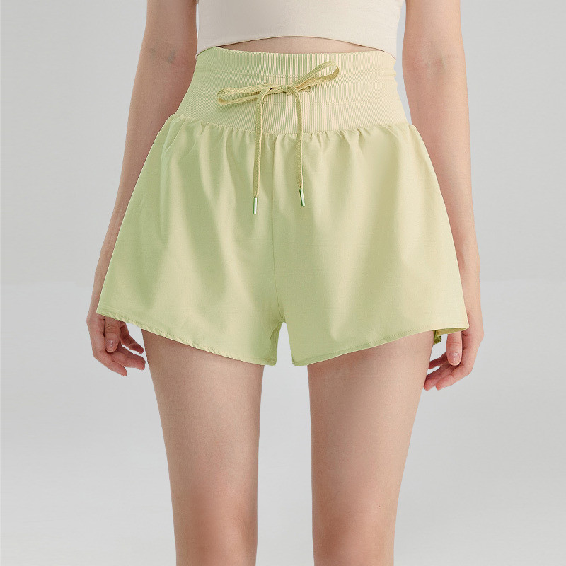 พอดี.ของเธอ กางเกงกีฬาขาสั้นฤดูร้อนส่วนบางของกางเกงสามส่วนระบายอากาศกางเกงออกกําลังกายแห้งเร็วด้านนอกสวมป้องกันแสงสะท้อนกางเกงขาสั้นโยคะเอวสูงหญิ - รูปที่ 5