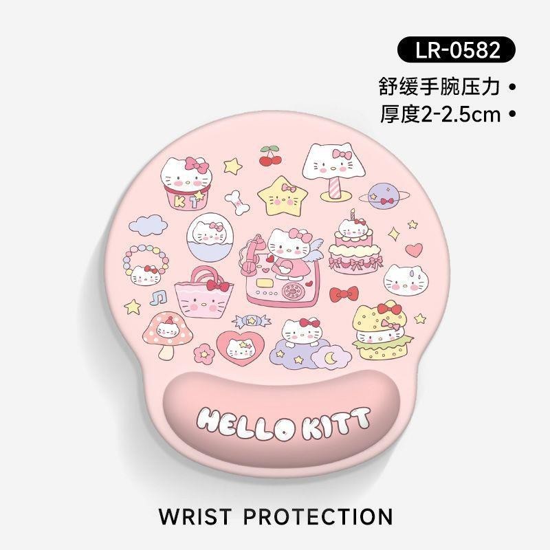 Hello Kitty Wrist Pad Mouse Pad Hand Rest Keyboard Keyboard Hand Rest Mouse Pad ขนาดเล็กพิมพ์ข้อมือ