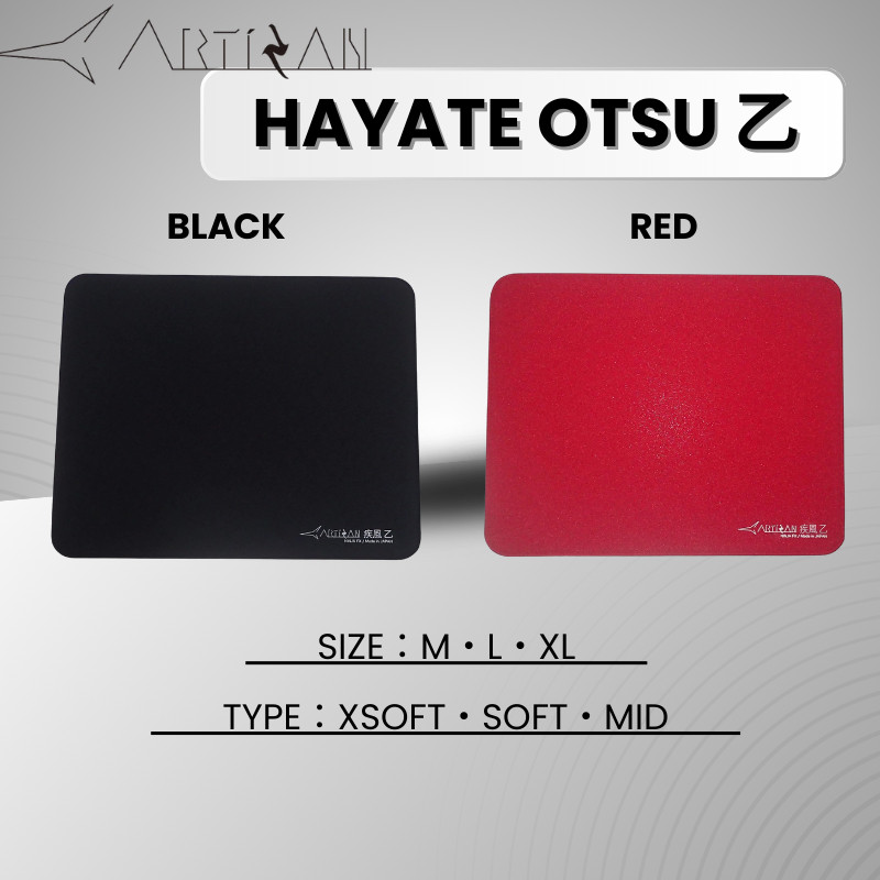 ARTISAN mouse pad Hayate Otsu แผ่นรองเมาส์เกมมิ่ง ( M / L / XL ) ( XSOFT / SOFT / MID )