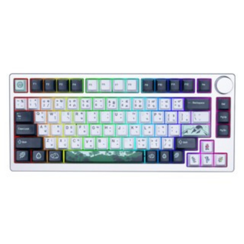 SARU GAMING KEYBOARD KX77 SILVER คีย์บอร์ด