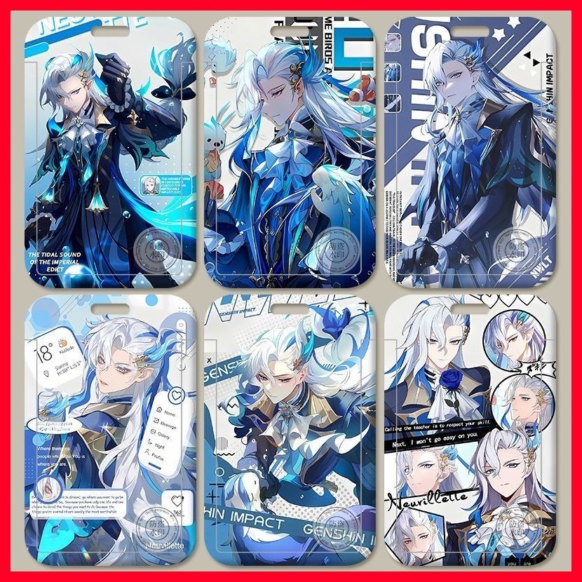 [MC] ผู้ถือบัตร Genshin Impact Neuvillette Genshin Impact Neuvillette โบราณ Navilite ผู้ถือบัตร Camp