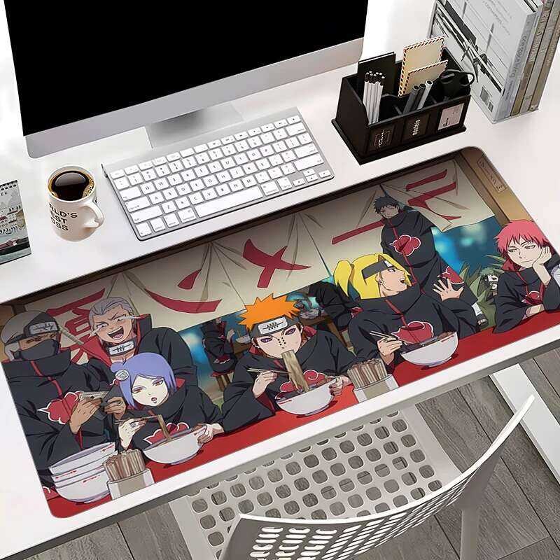 แผ่นรองเมาส์สีดํา HD Custom Anti Slip Gaming ตาราง Narutos แล็ปท็อปตกแต่งพรม Gamer คีย์บอร์ด Pad 900×400 อะนิเมะขนาดใหญ่ Mousepad ราคา ถูกที่สุด ดีลบีเคเค แกลเลอรีภาพที่ 4