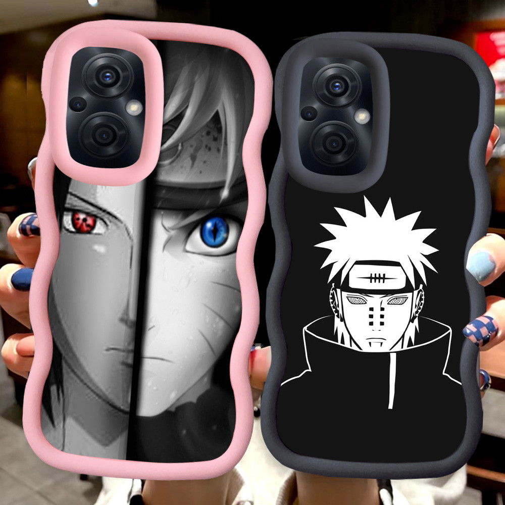 MERAH Z-66 อะนิเมะนารูโตะสีแดงสีดําสีชมพูปลอกสําหรับ OPPO Reno 8 7Z 8Z 7 Lite 5G
