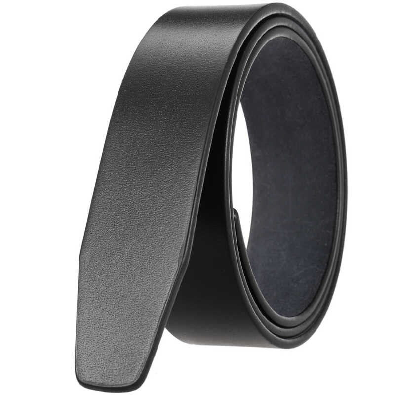 Ly35-3710 เข็มขัดแฟชั่นบุรุษไม่มีรูไม่มีหัวเข็มขัดหัวเข็มขัดไม่มีฟันแถบเข็มขัด