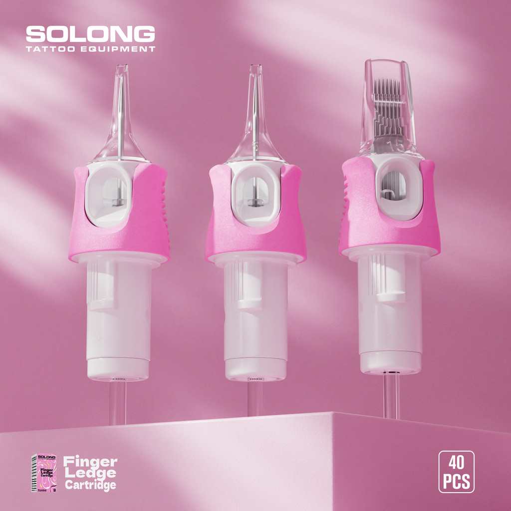 SOLONG 40pcs ตลับหมึก Tattoo RL/RM สําหรับเครื่องสัก Pentype เครื่องสักชุด Tattoo Accesories Supply อุปกรณ์สัก