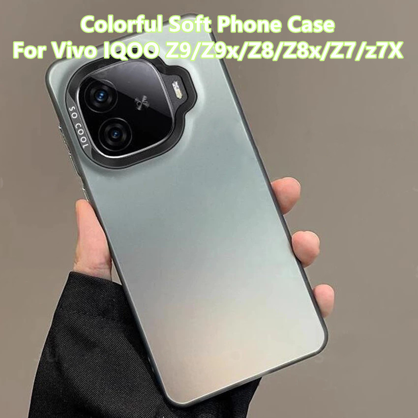 สําหรับ IQOO Z9 Z9x Z8 Z8x Z7 Z7x สีสันนุ่มโทรศัพท์ฝาหลังกันกระแทก Vivo IQOOZ9 IQOOZ9x IQOOZ8 IQOOZ8x IQOOZ7 IQOOZ7 IQOOZ7 IQOOZ7x